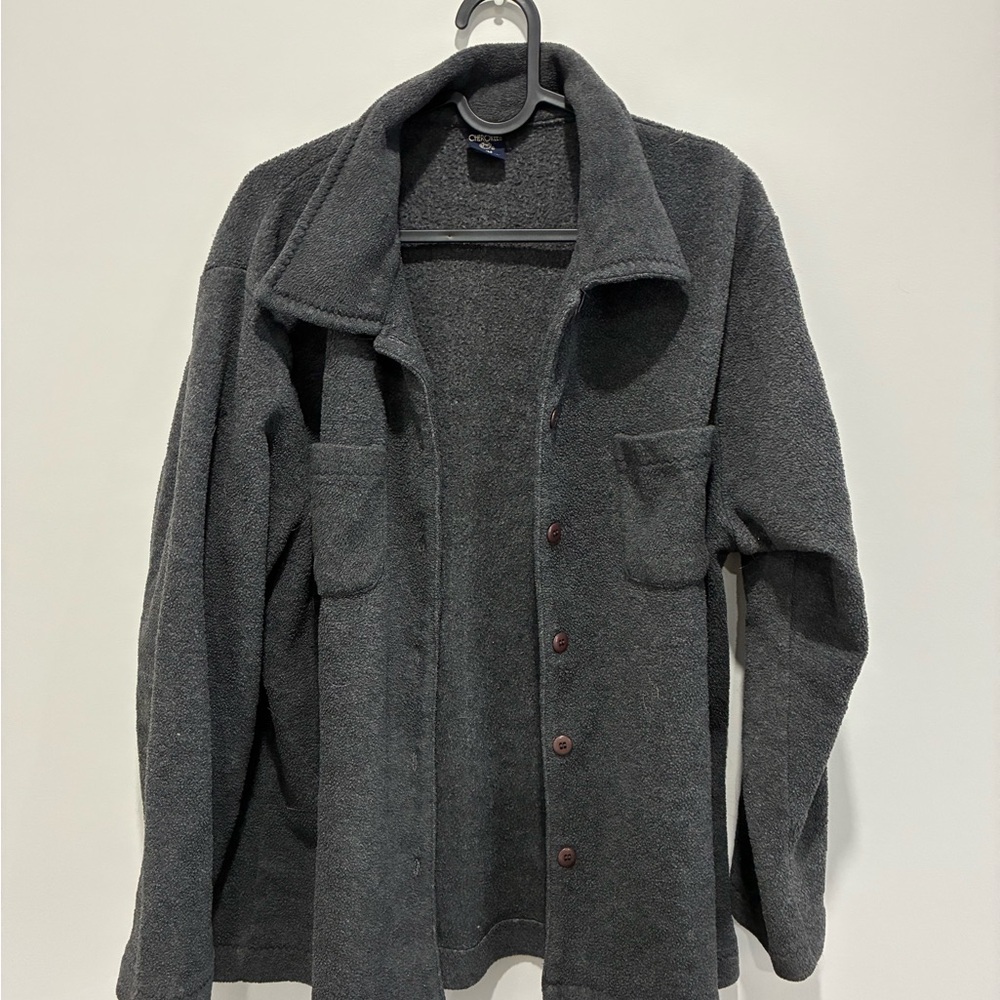 Cherokee Charcoal Gray Fleece Jacket